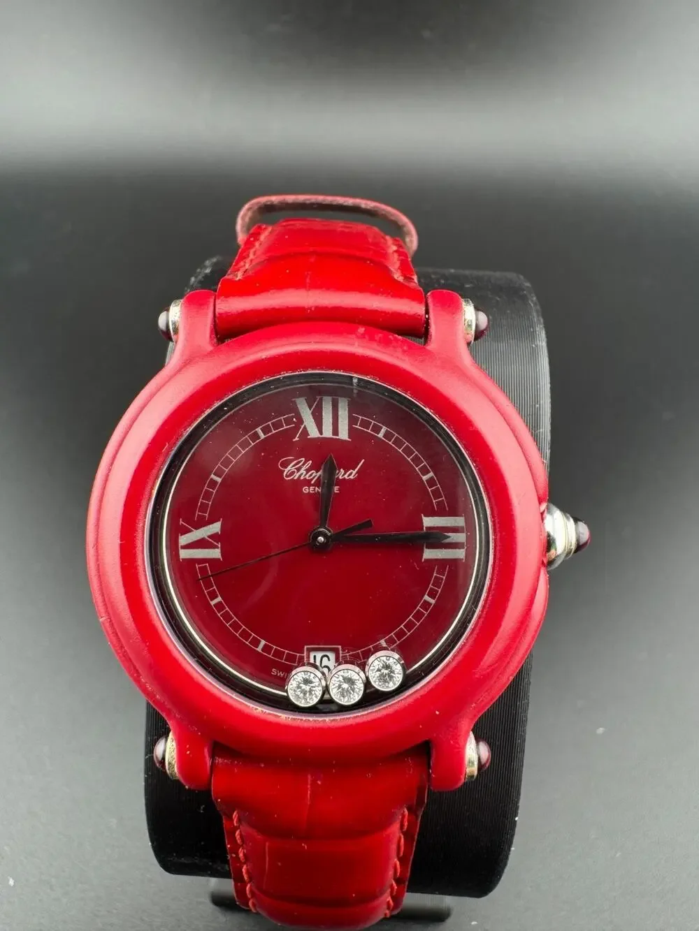 Chopard Be Happy 27/7779 Red Floating Diamond Watch